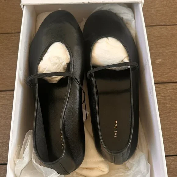 THE ROW Elastic leather ballet flats Sz 36 - Picture 5 of 7